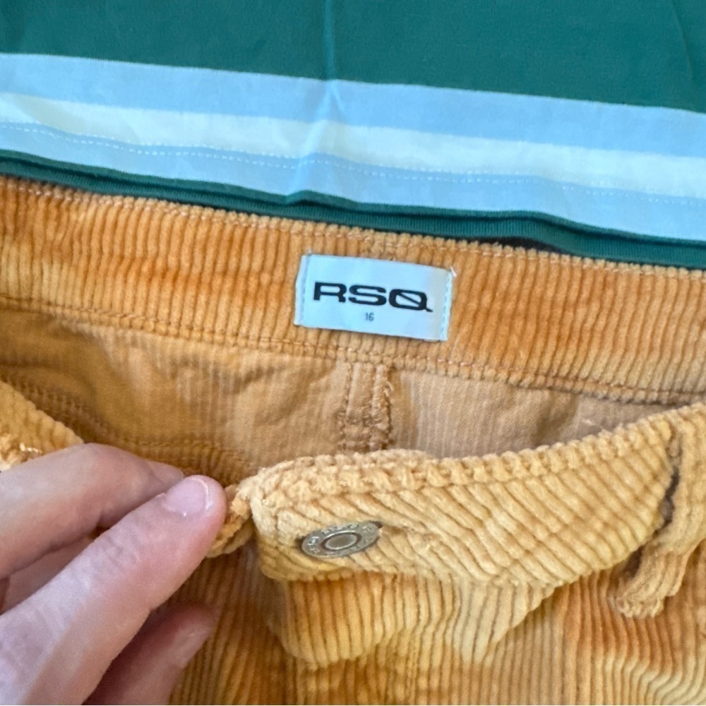 Tilly’s RSQ Corduroy Shorts Rugby Polo Shirt Kid’s Large / 16 - Picture 4 of 6